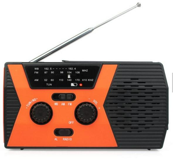 Multifunction Solar Hand-Crank Emergency Radio with Mobile Charging
