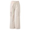Schwarze Cargohose für Damen, elastische Hose mit hoher Taille und weitem Bein, Jogginghose mit geradem Bein, Outfits mit Baggy-Jogginghose mit weitem Bein, übergroße Hose