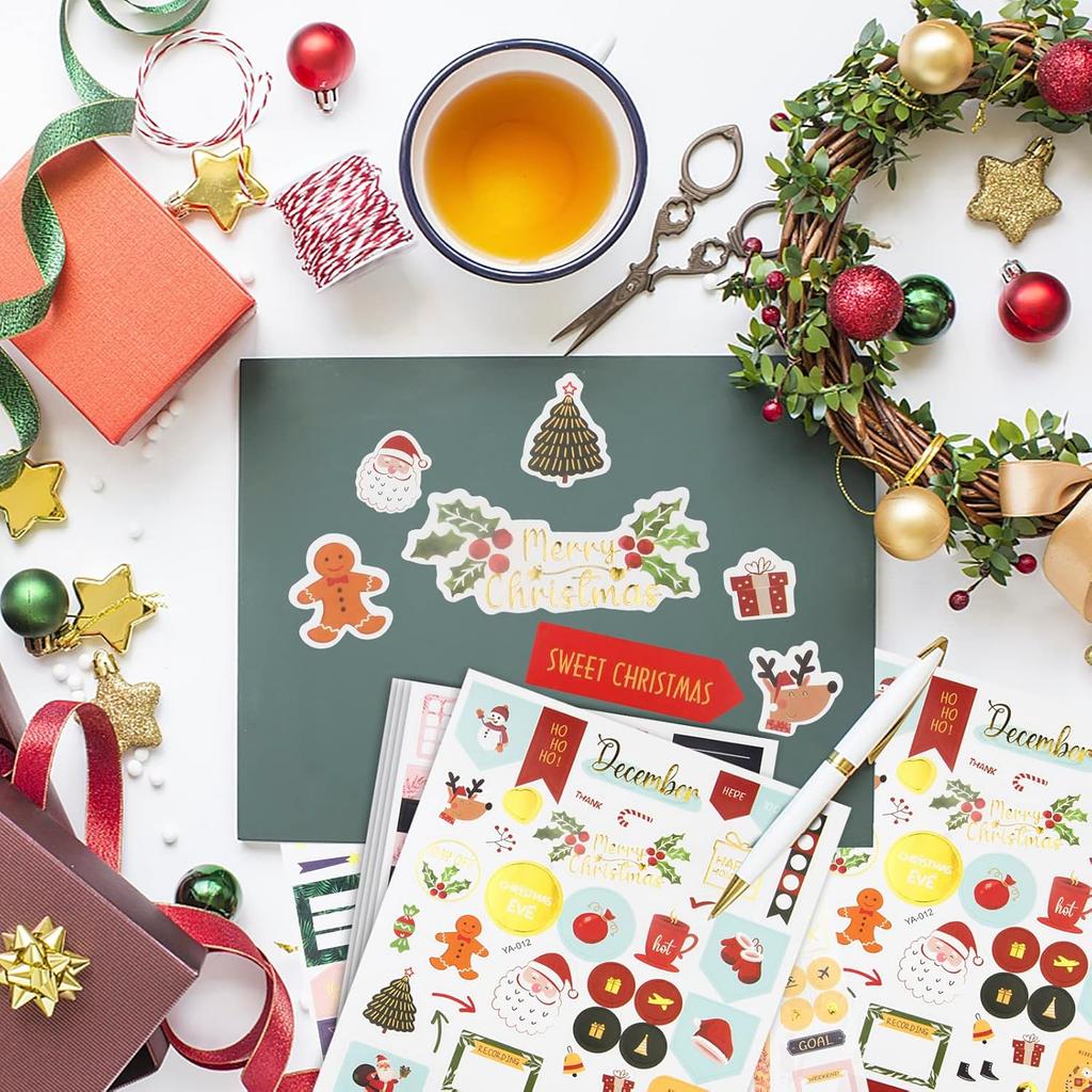 2026 Stylish Monthly Planner Stickers,27 Sheets Set of 1230+ pcs Happy Planner Stickers and Accessories for Journals, Calendars, Decorating Planners