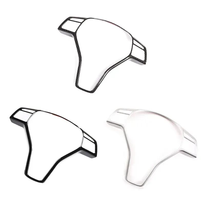 For Mercedes Benz B E CLA GLA GLK Class W246 W117 X204 X156 X204 Carbon Texture Car Steering Wheel Panel Frame Cover Trim