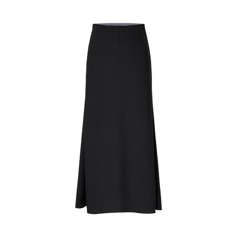 Edition E+ Cloud Series A-Line Wool Blend Midi Skirt XS