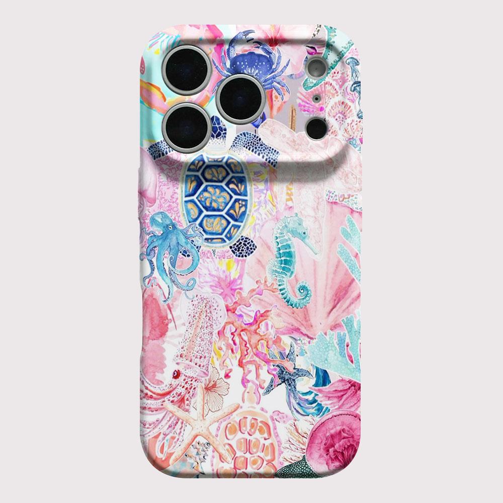 Ocean Animals Phone Case for vivo Y400 Y04 Y29 Y39 Y03 Y19 Y36 Y100 Y75 Y77 Y02 Y17S Y20 X90 X80 V60 V50 V40 V27 Pro Lite 4G 5G