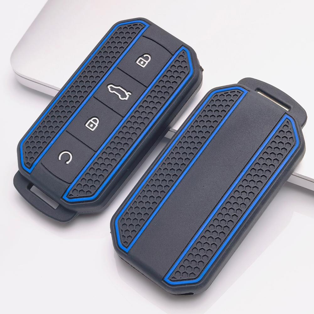 Key Fob Cover for Chery Tiggo Anti-Scratch Guard Shockproof Protection Soft Grip Texture Responsive Button Touch Dust Resistant Cover
