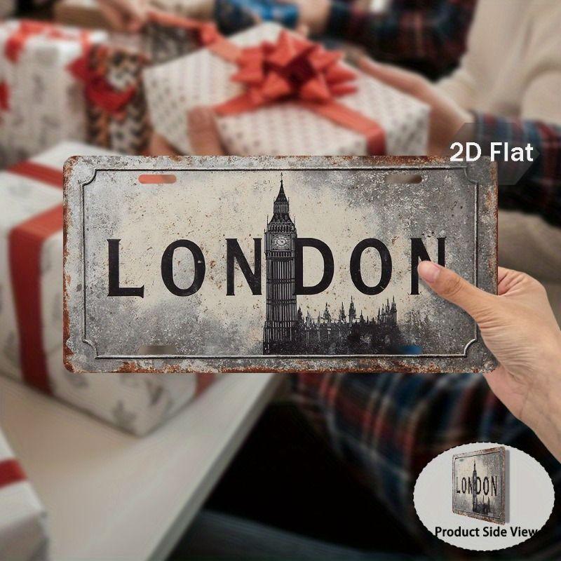 Car License Plate Metal Wall Decor 15x30cm