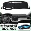 Fit for Peugeot 408 2025- Fastback Dashmat Dashboard Cover Pad DashMat Sunshade Accessories Protective Carpet Car Leather