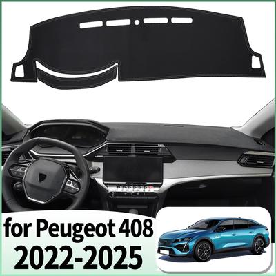 Κατάλληλο για Peugeot 408 2025- Fastback Κάλυμμα Ταμπλό Αυτοκινήτου Πάνελ Κάλυψης Ταμπλό Κάλυμμα Ταμπλό Αντηλιακά Αξεσουάρ Προστατευτικό Χαλί Δέρμα Αυτοκινήτου