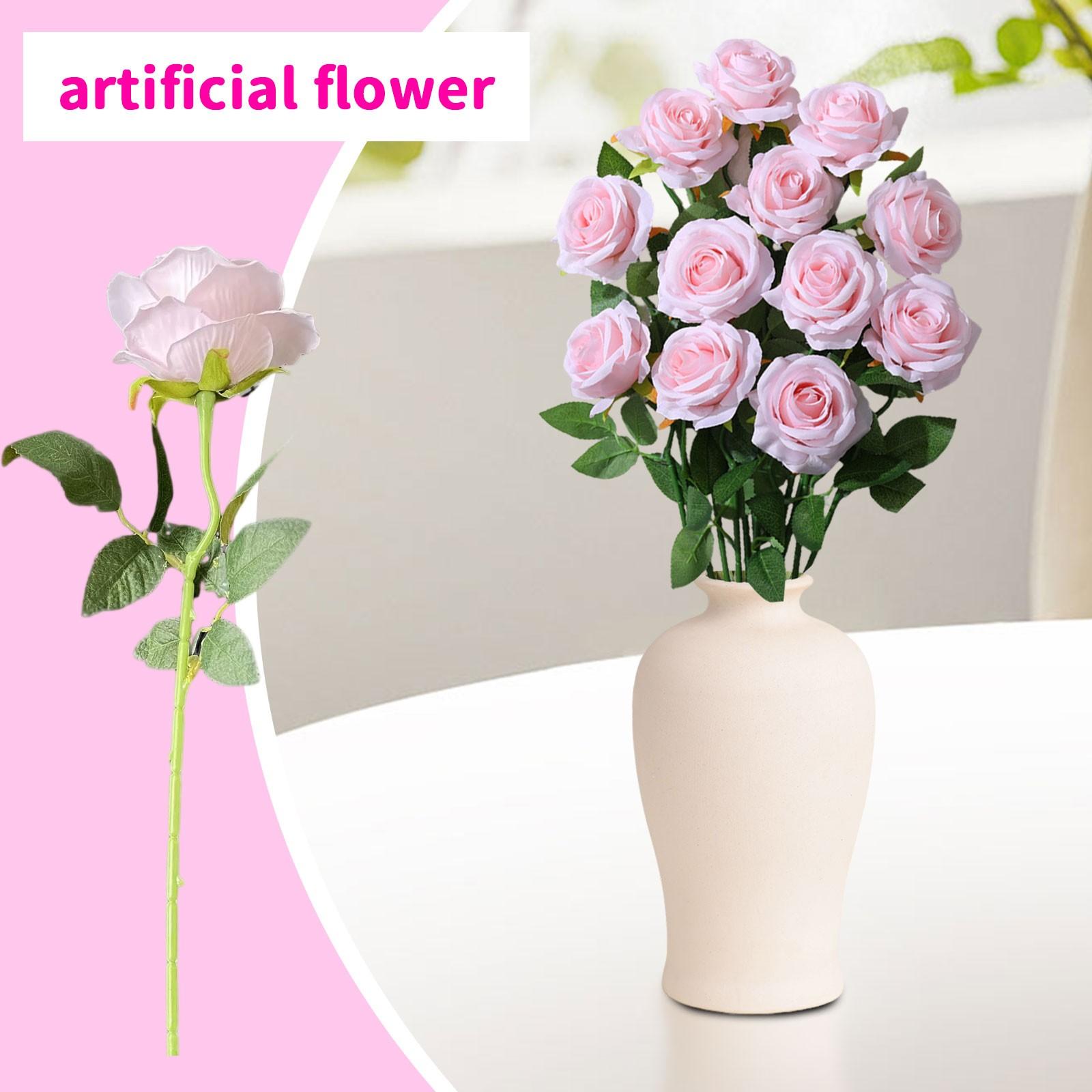 

12 штук искусственных роз, розы, искусственные розы из натурального шелка и букеты из сушеных роз для украшения дома, свадебной вечеринки, садовый цветок Д One Size