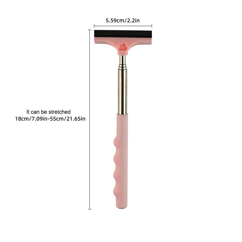 Car Rearview Mirror Wiper, Telescopic Squeegee For Auto Glass, Portable Water Cleaner Rod, Mini Automotive Cleaning Tool