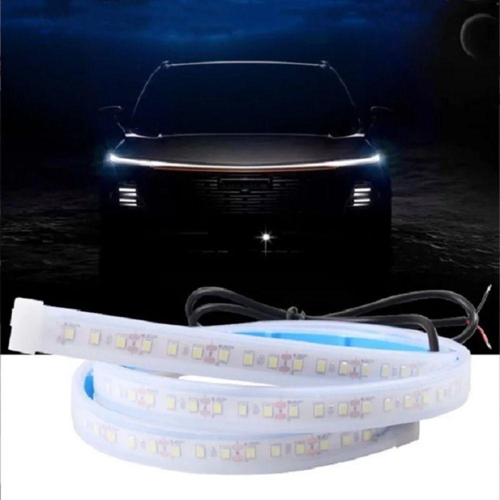 12V Dynamic Meteor Car Hood Lights Strip Auto Hood Decorative Lights Bar  Car Accessories