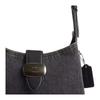COACH Eliza 24 Brand Logo Charm Denim Handbag Medium Women handbags Washed-Gray CAK45-QBWAD