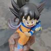 14cm Dragon Ball Child Goku Figure with Pura Yamcha - Anime PVC Model Toy Desk Decoration Statue Gift for Fans