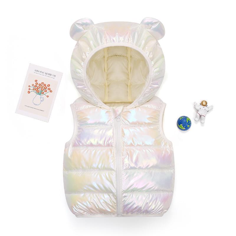 2023 Children's Thick Sleeveless Down Cotton Vest for Toddlers & Kids - Wide Shoulder Baby Outerwear for Boys & Girls