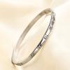 Stainless Steel Zircon Square Bracelet Buckle Bracelet Women's Jewelry Valentine's Day Gift for Her