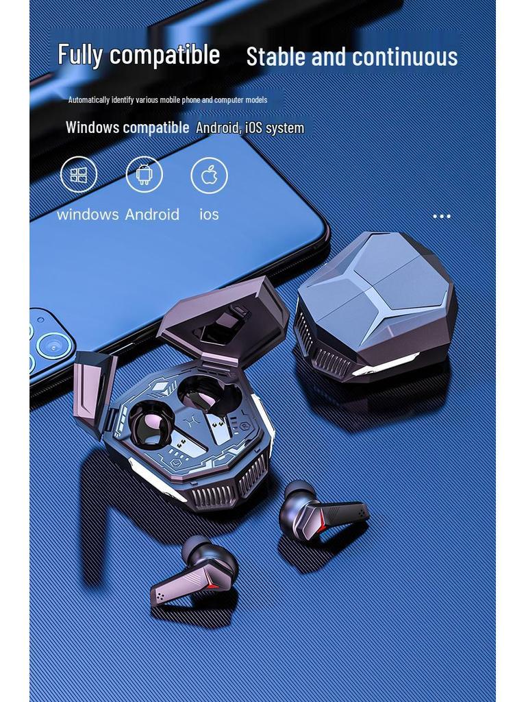 DX-26 Fones de Ouvido Sem Fio Bluetooth TWS Estilo Mecha para eSports