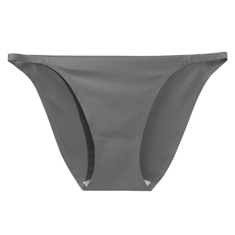 Women S Low Waist Seamless Thin Strap Bikini Underwear Antibacterial Cotton Crotch Plus Size