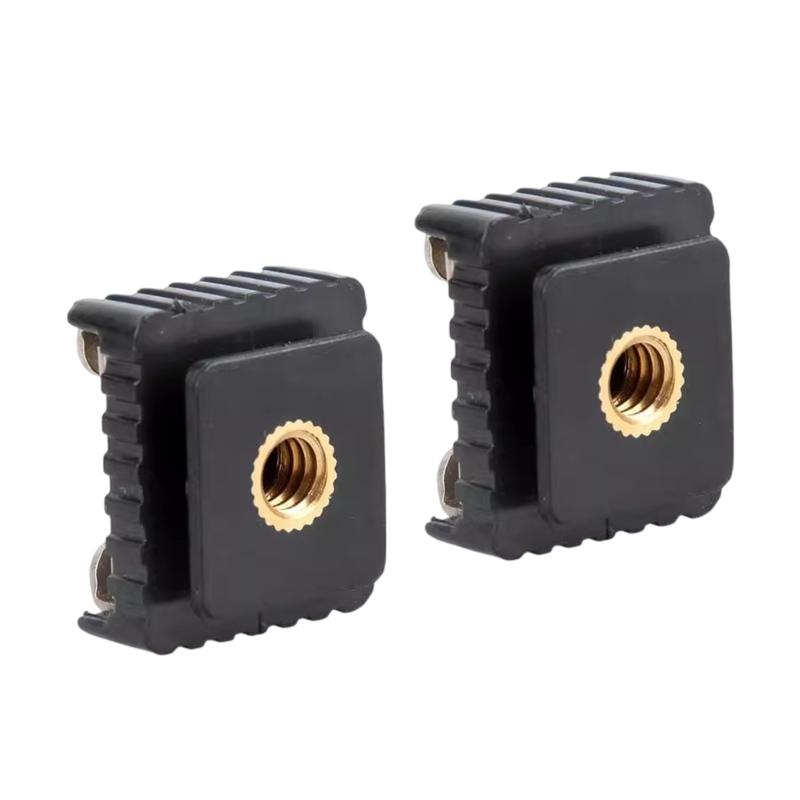 

2Pcs Flash Hot Shoe Mount Adapter To 1/4 Flash Hot Shoe Mount Adapter Camera Photo Electronics Photography Accessories 1
