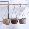 Decorative Straw Hanging Basket Handmade Macrame Plant Storage Basket Flower Pot  Home Decor