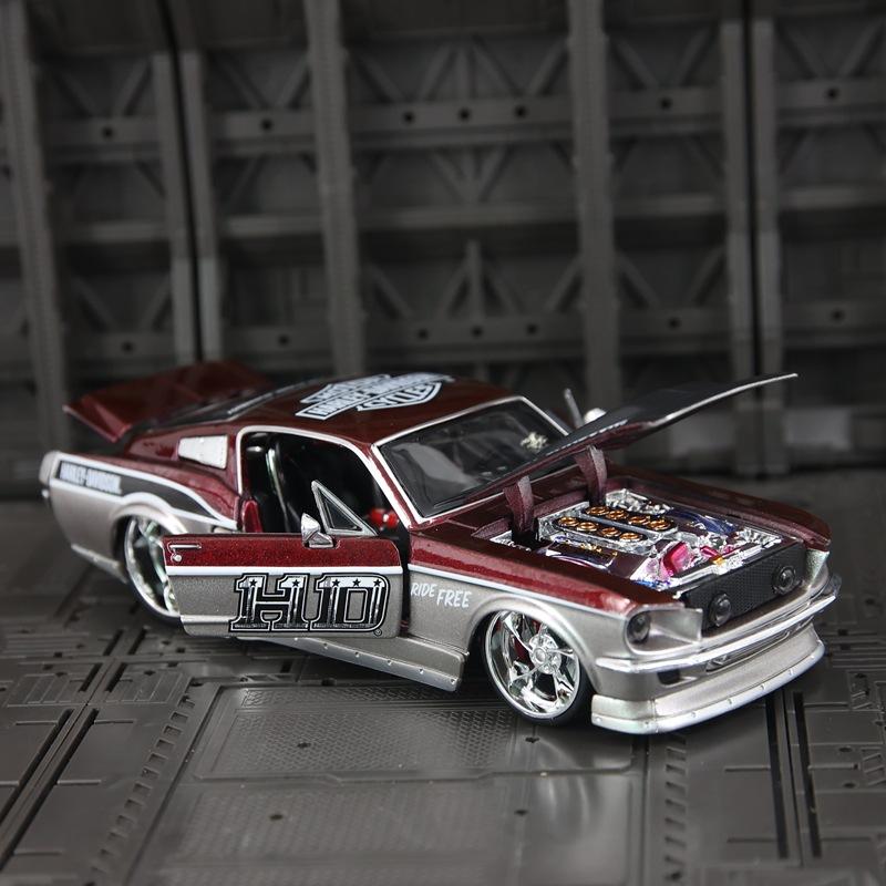 AAYH1 Maisto 1:24 1967 Mustang GT Alloy Sports Car Model Diecast Metal Modified Muscle Racing Vehicle Car Model Simulation Kids Gift