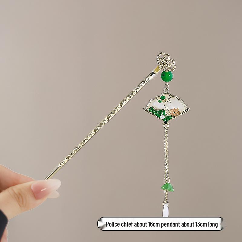 Vintage Chinese Style Hairpin for Updos - Elegant Retro Hair Stick with Tassel for Qipao