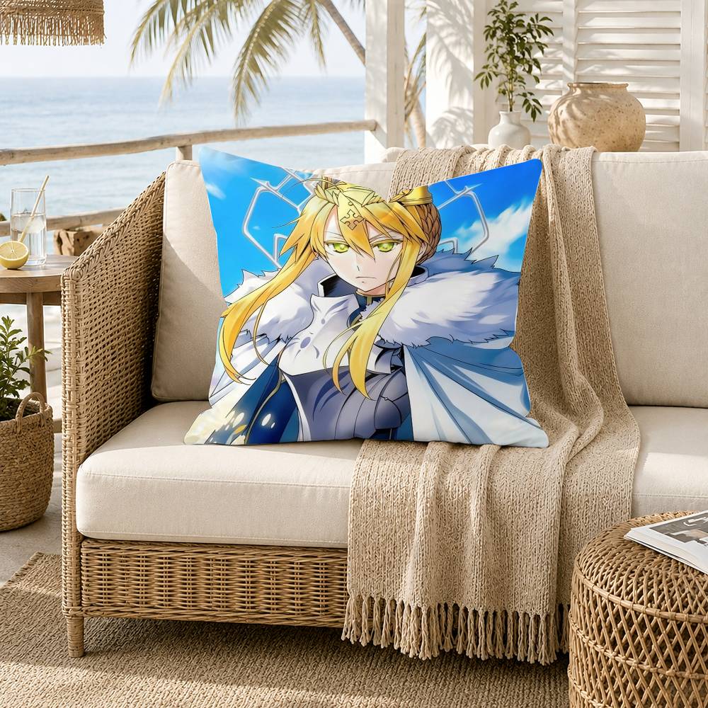 Saber Artoria Pendragon Fate Grand Order FGO Pillow Case for Sofa Living Room Home office Decor Protective Cover