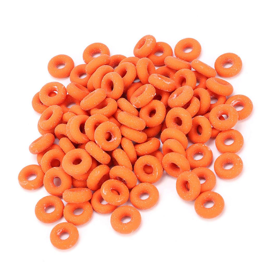100Pcs Rubber Elastic Sheep Cow Pig Tail Castration Pliers Rings Veterinary Surgical Tool(Red)