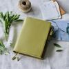 Hobonichi Techo A5 Obal Šalvějově zelená Kůže Plánovač Japonsko