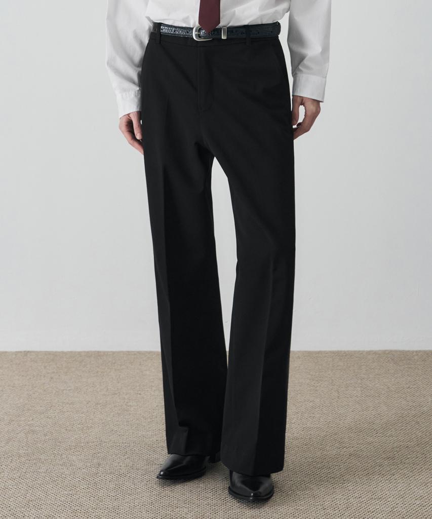 DRAW FIT French Flare Slacks [Black]