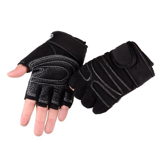 1 Pair Fitness Gloves Breathable Antiskid Wear Resistant Weight Lifting Sports Equipment Dumbbell