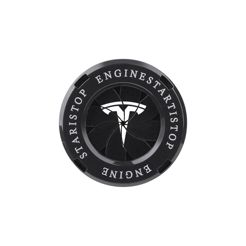 

Car Start Switch Button Cover Decorative Auto Accessories For Tesla SpaceX Model 3 Highland 2023 Model S Model X Model Y чёрный