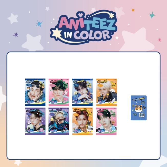 Предзаказ ATEEZ ANITEEZ IN COLOR Официальный MD Мини-фотоальбом HONGJOONG