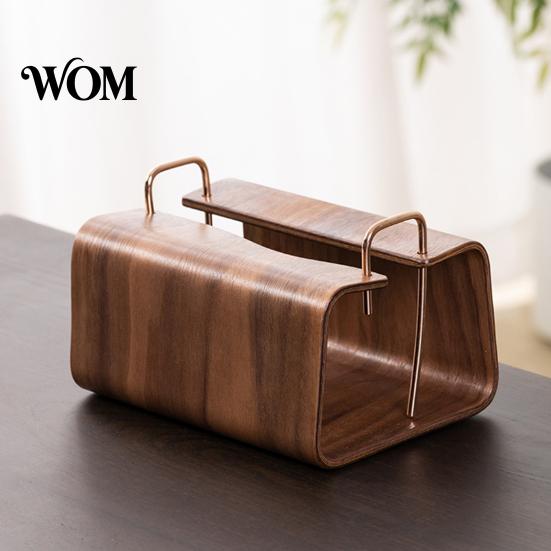 Dining Room Decor Wooden Tissue Holder, Rectangular Decorative Paper Napkin Dispenser, Modern Home Supplies Organizer, for Office Desk Desktop