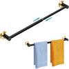 MGahyi Adjustable Stainless Steel Towel Racks for Bathroom 13.18-24In | Rustproof Single Towel Bar Wall Mounted, Sturdy & Space-Saving