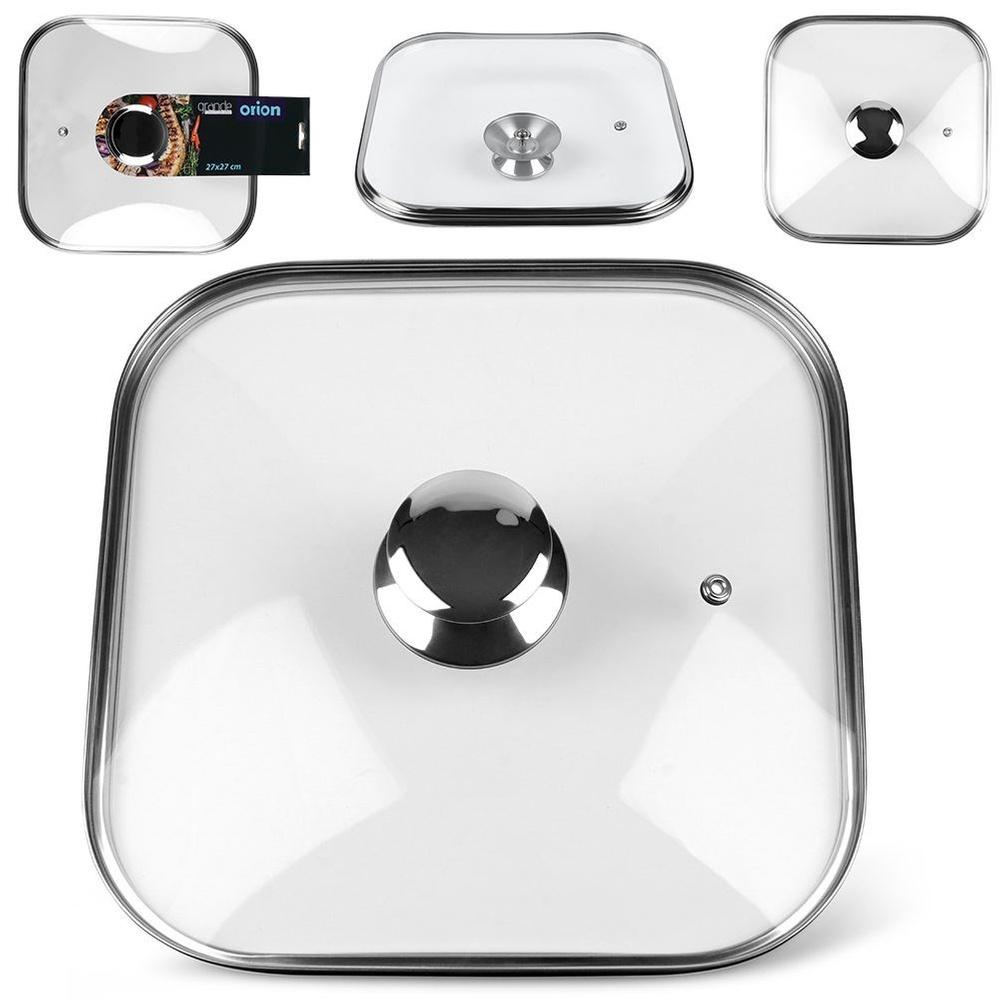 GRANDE Square Glass Lid 27x27 Cm