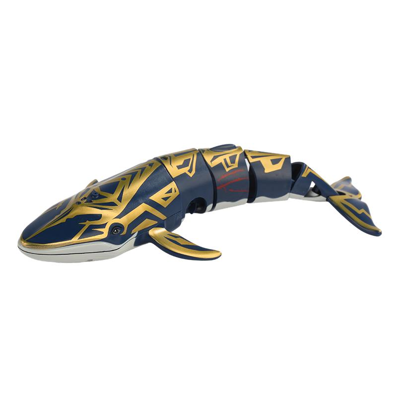 New Rc Simulation Remote Control Mini Whale Automatic Water Spray Swimming Animal Model Outdoor Children Kid Toys Birthday Gifts