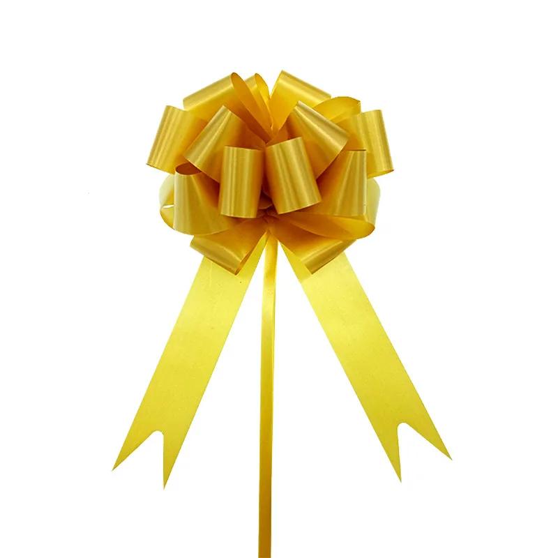 30pcs Christmas Garland Flower Ribbon Holiday Wedding Party Gift Box Packaging Ribbon Stereoscopic Spherical Hand Pulled Flower