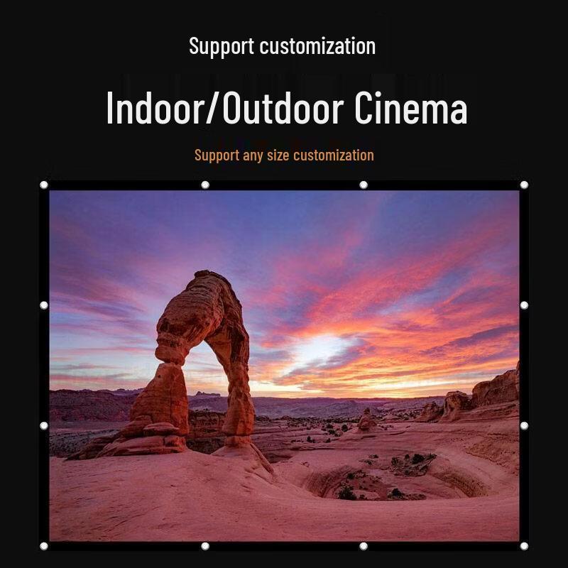 HANDUNYOU 200-inch 4:3 Outdoor Portable Projector Screen