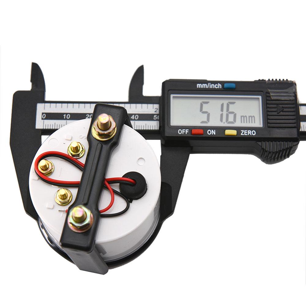 Universal 2" 52mm Fuel Level Gauge Auto Car Meter Fuel Float Sensor 240-33 Ohm White LED Light Pointer Fuel Gauges Gasoline 12V