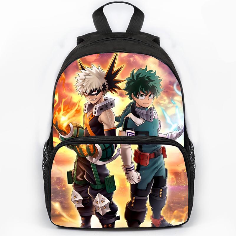 Anime My Hero Academia Backpack for Student Boys Children Manga Izuku Midoriya Schoolbag Large Capacity Laptop Backpacks Mochila