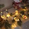 Weihnachtspuppen Lichterkette Weihnachtsbaum LED Innen Dekorationslichter Weihnachten Schneemann Wunschflaschen Lichterkette