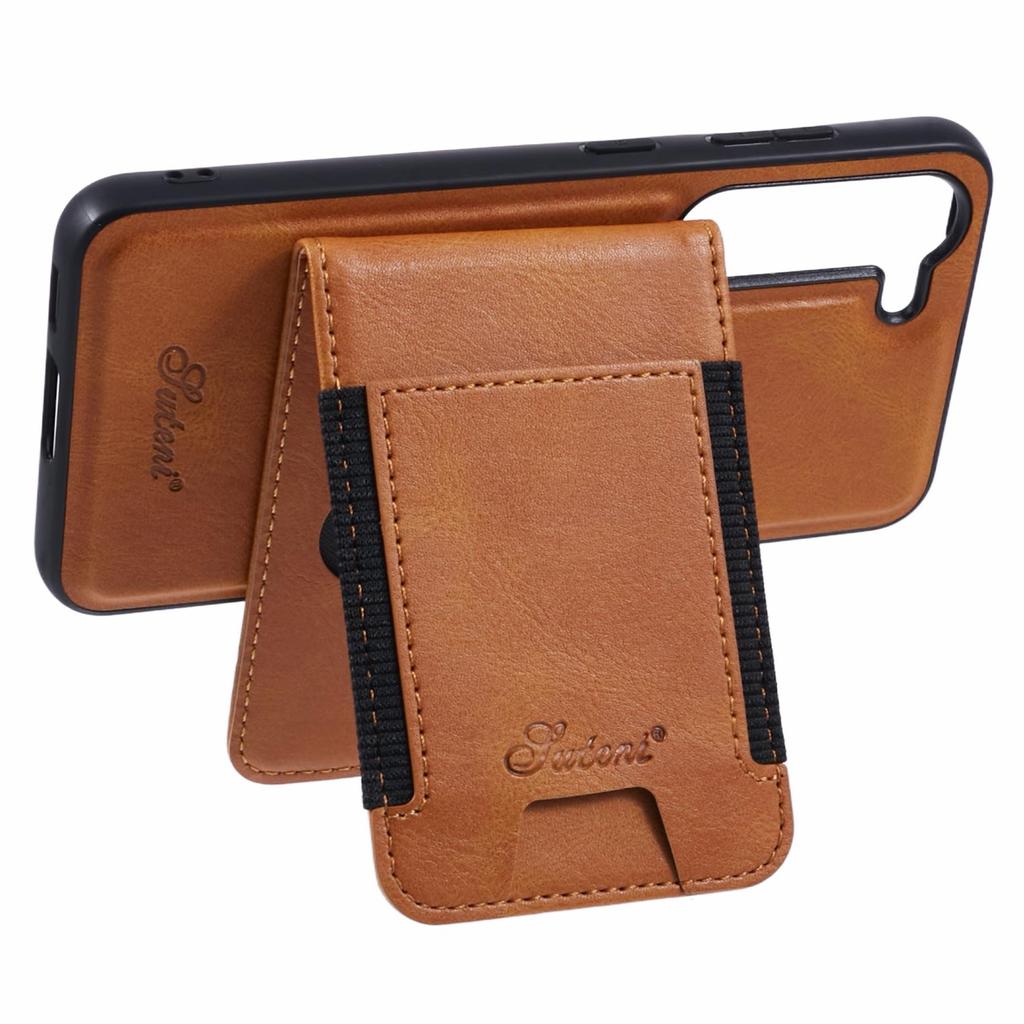 SUTENI H17 For Samsung Galaxy S23 Magnetic Case Card Holder Kickstand Phone Cover
