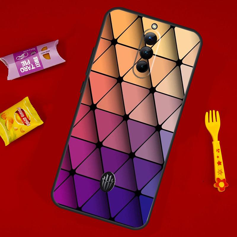 Geometric Abstract Crystal Case For ZTE Nubia Red Magic 8S 9S 10S 8 9 10 11 Pro Plus 6 7 6S 7S Pro 6R 5G 10 Air Cover