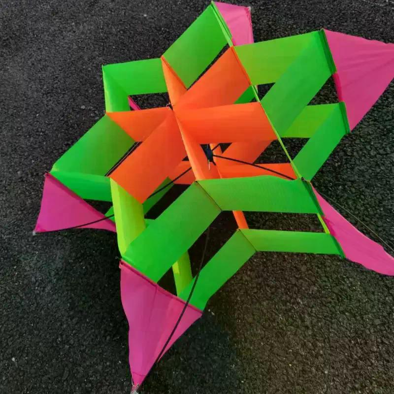 1-Pack New 3D Plum Blossom Kite, Suitable for Beach Park Picnic Travel, Kids & Adults, Easy-to-Fly Outdoor Toy