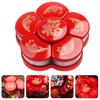 Dried Fruit Plates Snack Food Storage Tray 6-Compartment With Cover Plastic Candy Box Home Living Room Wedding Party Sugar Boxes