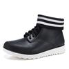 New Lover Lace-up Rain Boots Men Outdoor Non-slip Waterproof Work Water Boots Fashion Couple Ankle Platform Rainboots Size 36-45