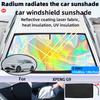 For XPENG G9 Foldable Front Windshield Sun Shade UV Reflective Sun Protection Cover Car Interior Accessories