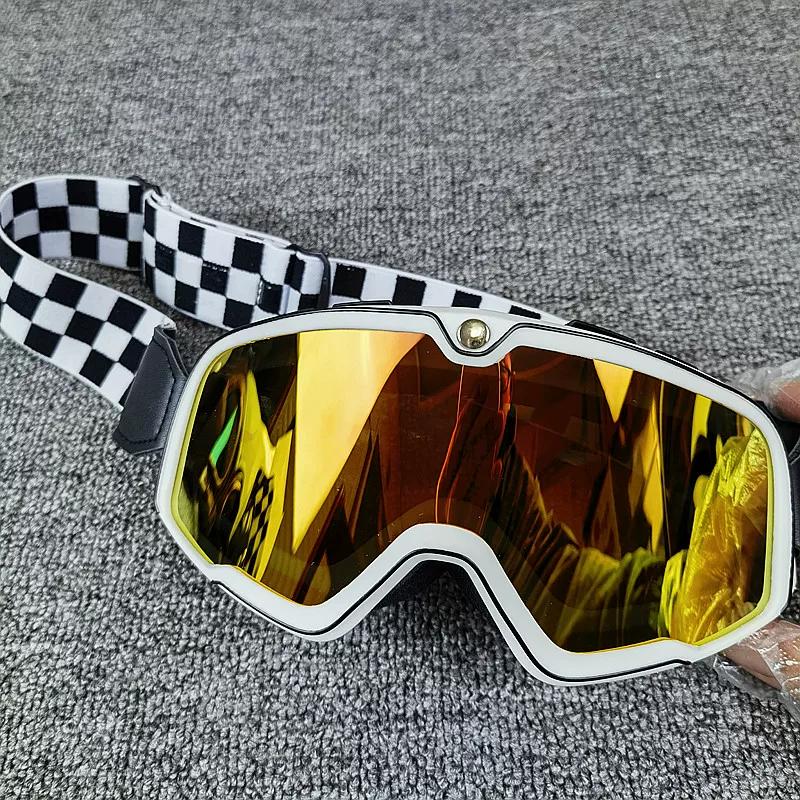 Motorcycle personalized glasses ski goggles men and women retro off-road riding locomotive windproof sand helmet goggles