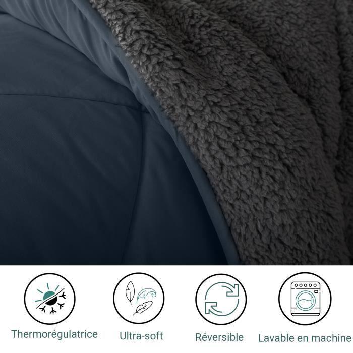 Couette - Sampur - Sherpa 240x260 - Réversible Été-Hiver - Isothermique - 4 Saisons