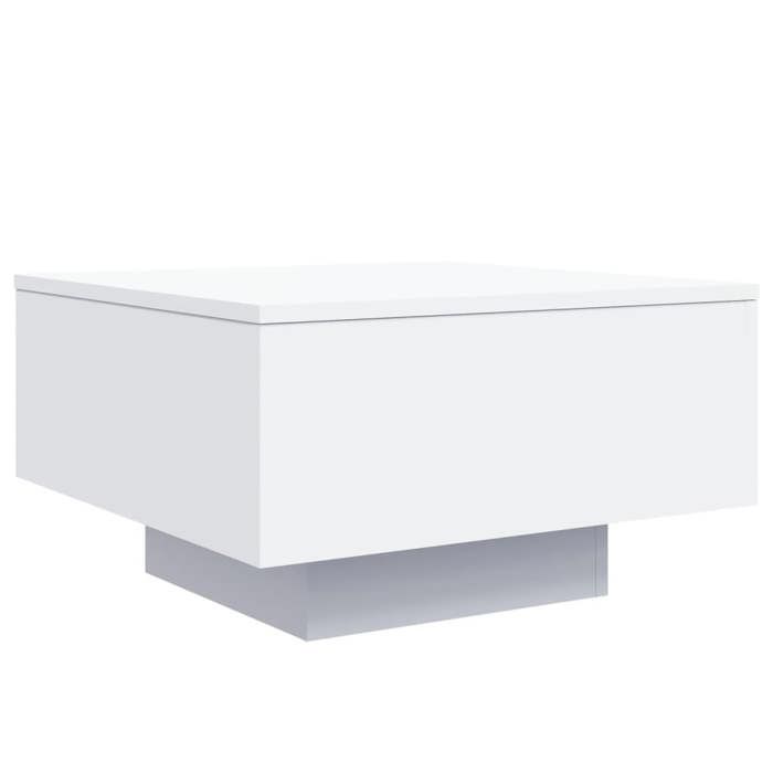 VidaXL Table basse blanc 55x55x31 cm bois d'ingénierie 836567