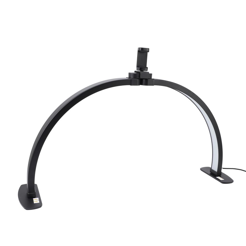 Halbmond Nageltischleuchte mit Handyhalter 38W 3000?6000K 3 Farbmodi 10 Helligkeiten Nageltisch