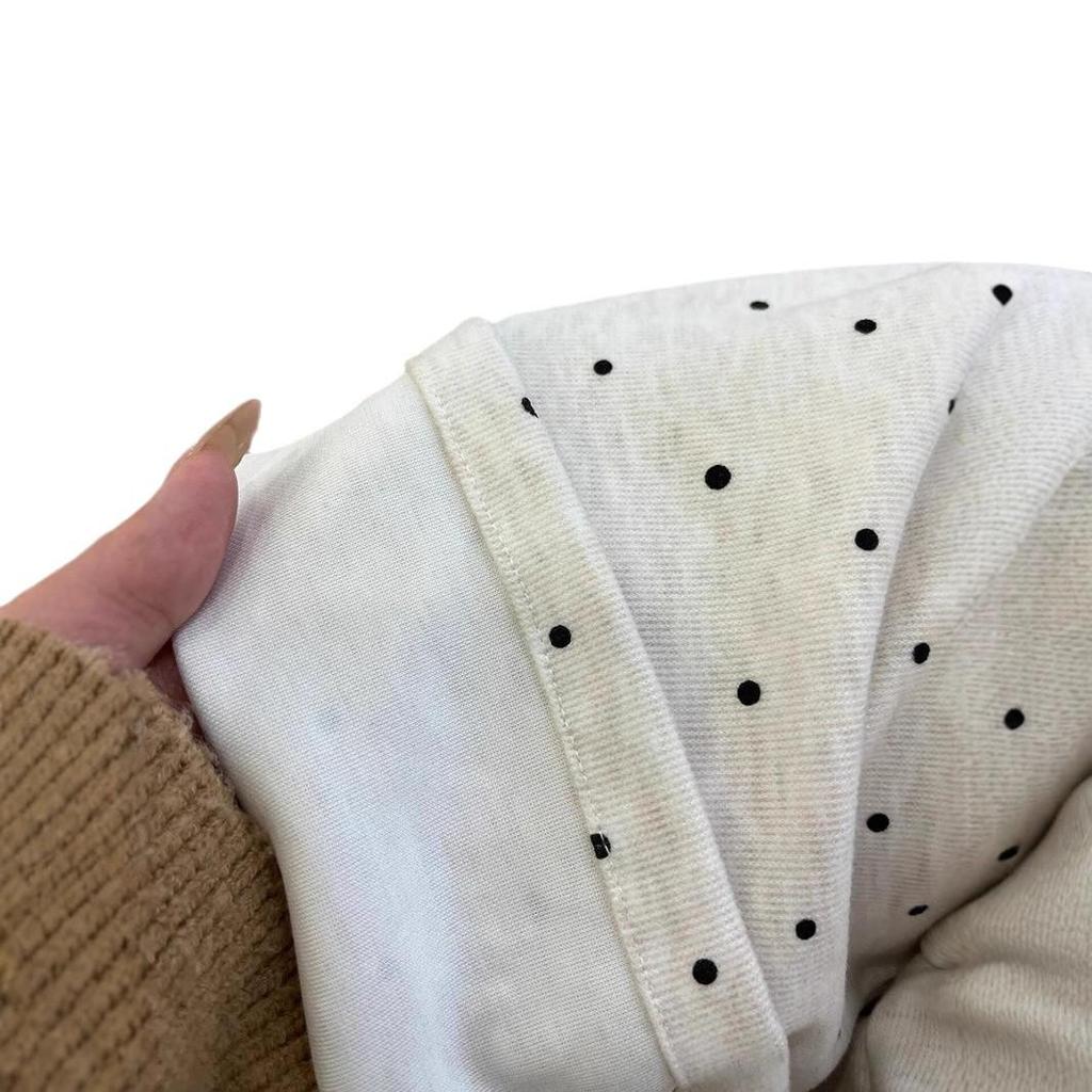 Polka Dot Women's Petite Wide-Leg Glutinous Rice Pants, Autumn/Winter 2024, Loose Plus Velvet, Lazy Style Casual Slimming Trousers.